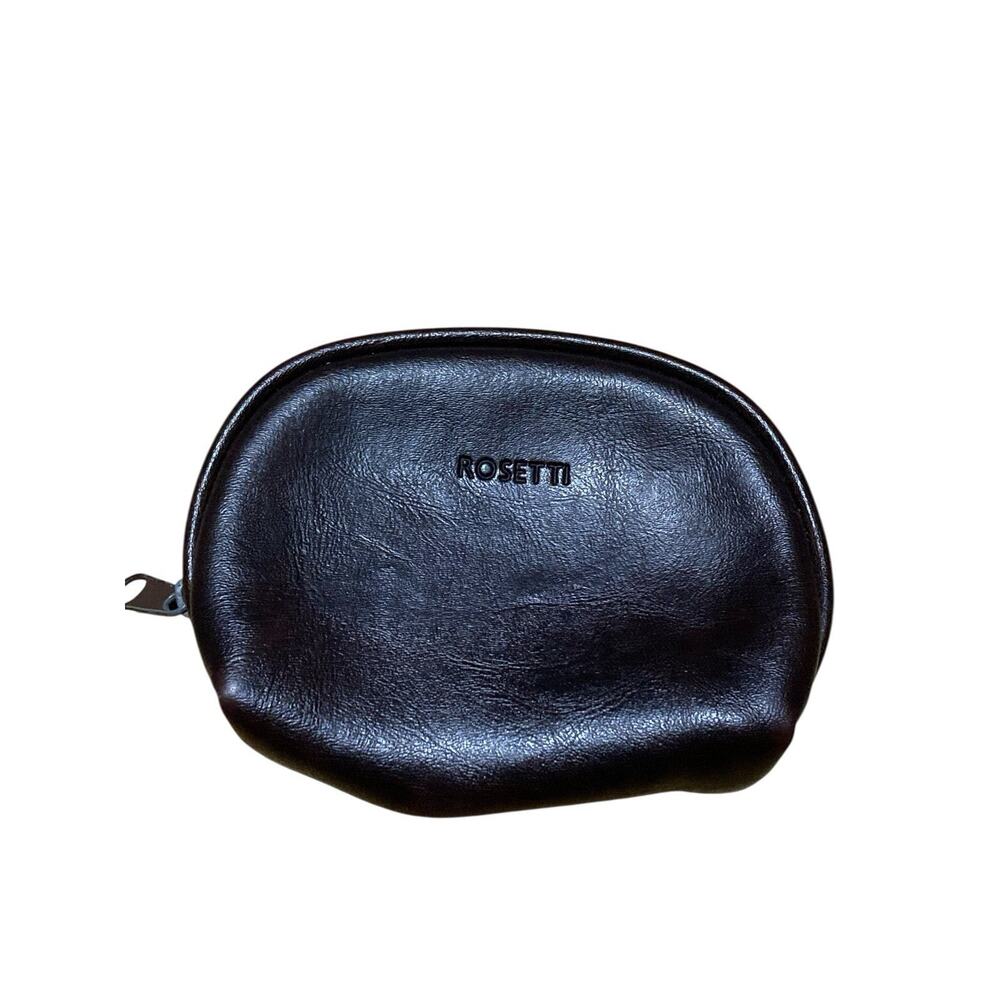 Rosetti | Dark Brown Small Zip-Around Wallet 5" x‎ 4" Cards/Cash/Coins